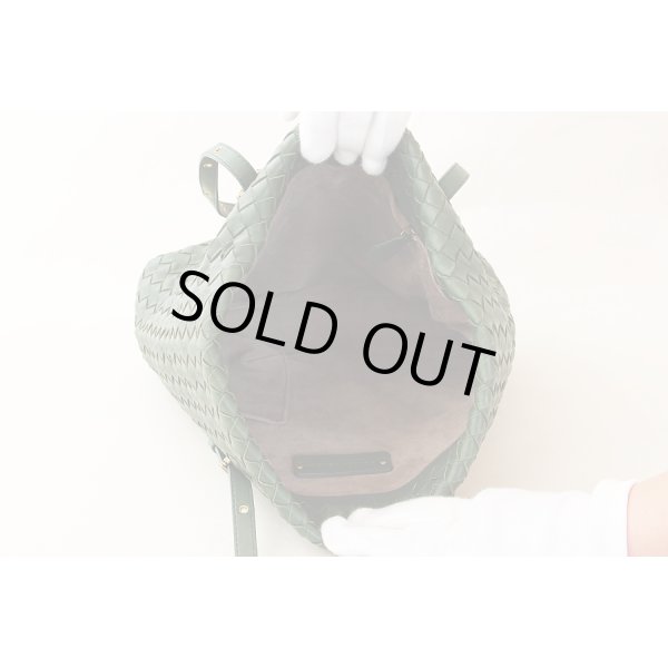 ボッテガヴェネタ　イントレチャート トートバック 162937 V00A2 3203 グリーン　中身