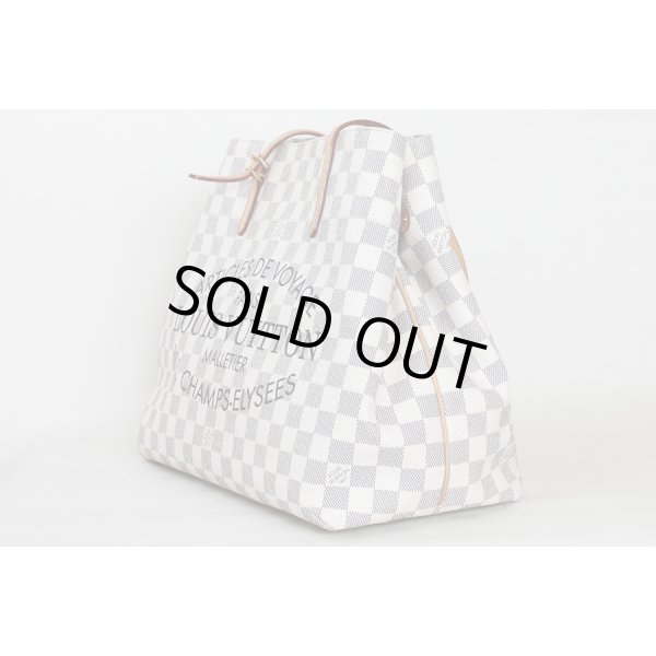 ルイ・ヴィトン　カバMM N41375　側面上部ボタン　留めた状態　サイド