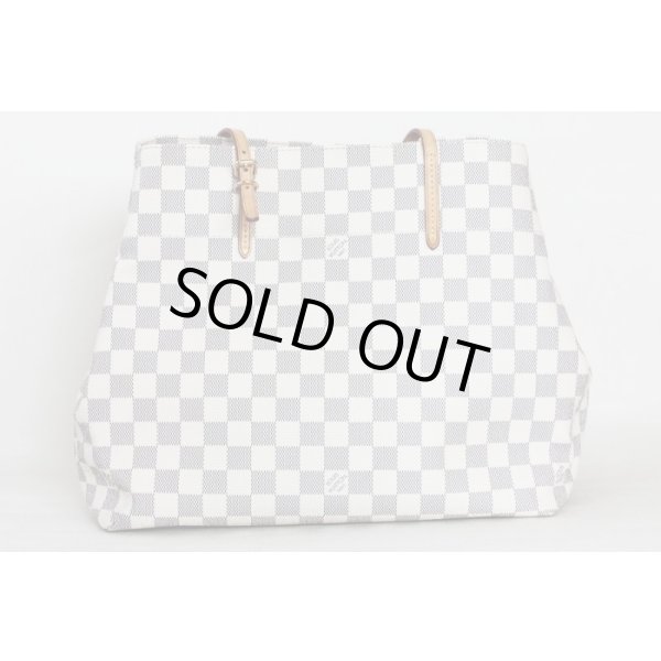 ルイ・ヴィトン　カバMM N41375　側面上部ボタン　留めた状態　裏面