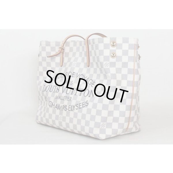 ルイ・ヴィトン　カバMM N41375　側面上部ボタン　留めていない状態　サイド