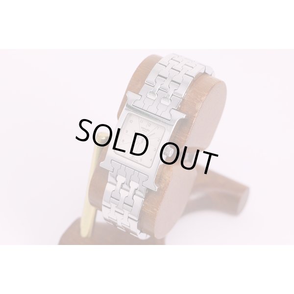 エルメス　オールアッシュ　HH1.210　白文字盤　サイド