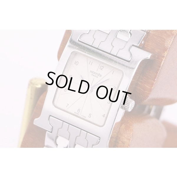 エルメス　オールアッシュ　HH1.210　白文字盤　サイド拡大