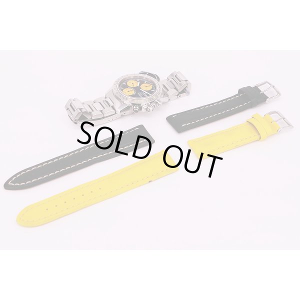 ジン　303 Tiger クロノグラフ　黄黒文字盤　星野仙一監督限定　替えベルト