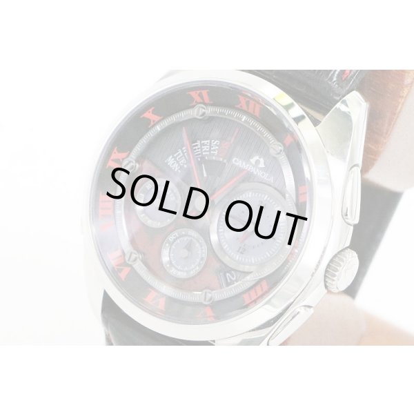 シチズン　カンパノラ 423 BZ030-16E 漆文字盤　土焔　サイド拡大