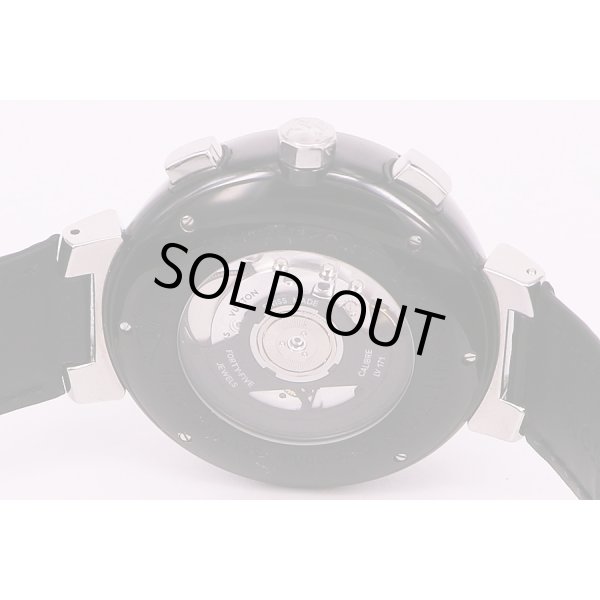 ルイヴィトン　タンブール Q102G　レガッタクロノグラフ　黒銀文字盤　裏面拡大