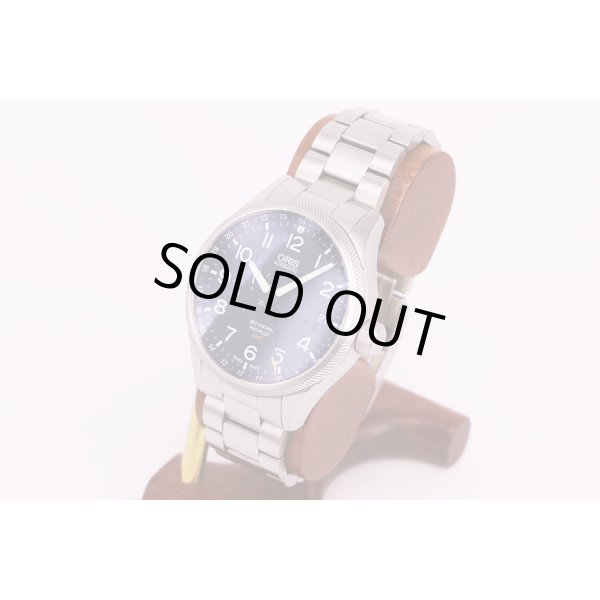 オリス　プロパイロットGMT 7710 　黒文字盤　サイド