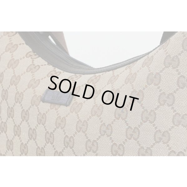 グッチ　ショルダーバック 122790 001998 ベージュ／ブラウン　サイド上部