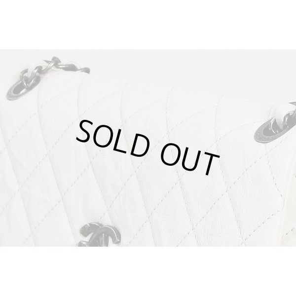 シャネル　チェーンショルダーバック アリボリー／ヴィンテージ金具　サイド上部