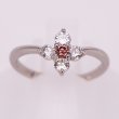 PT900 ピンクダイアイリリング 0.076ct 0.42ct 3.40g