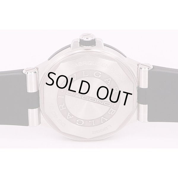 ブルガリ　ディアゴノ　DG40SV　黒文字盤　裏面拡大