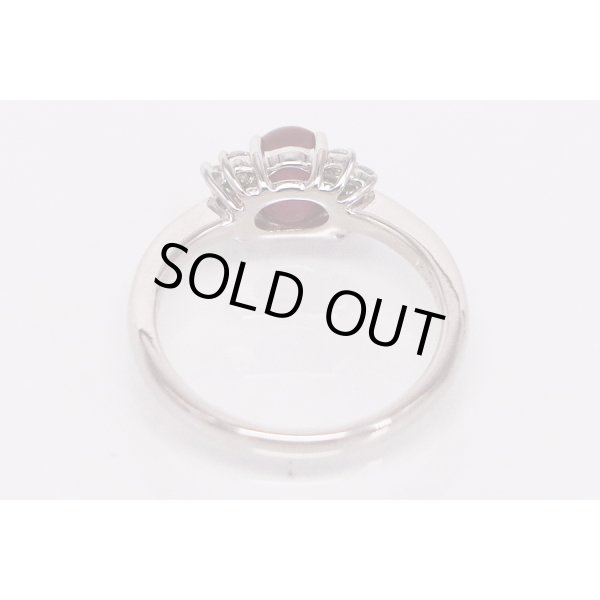 PT900 スタールビーダイアイリリング 1.55ct 0.22ct 4.50g　内側