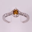 K18WG ダイアイリリング 0.188ct 0.28ct 2.40g