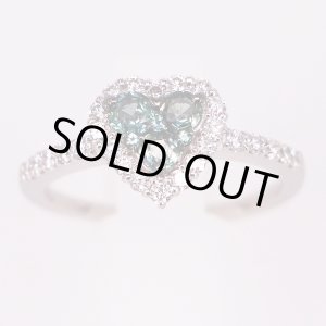 画像: PT950 アレキサンドライトダイアイリリング 0.39ct 0.39ct 4.50g