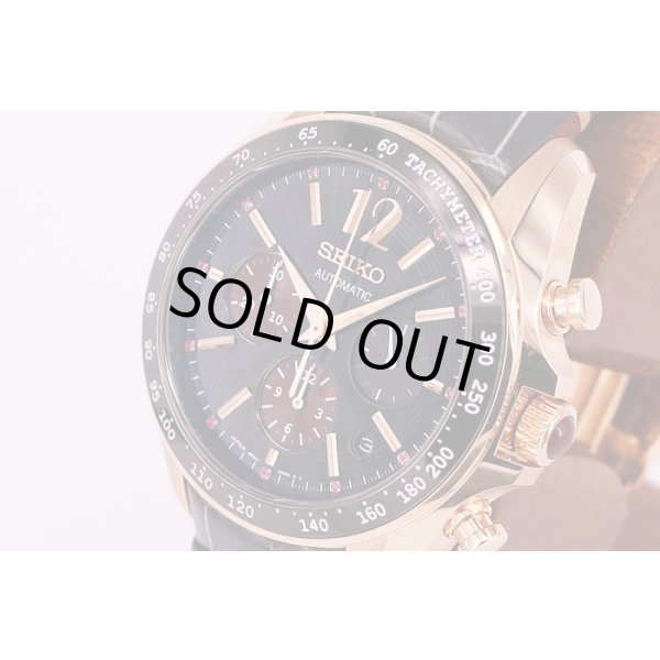 セイコー　ブライツ　SDGZ008　クロノグラフ　黒文字盤　コットンクラブ限定　サイド拡大