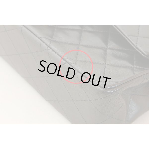 シャネル　Wフラップ チェーンショルダーバック ブラック／ボルドー ゴールド金具　引っ掻き傷