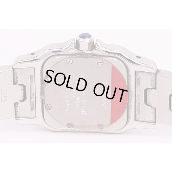 カルティエ　サントスガルベSM　白文字盤　裏面拡大