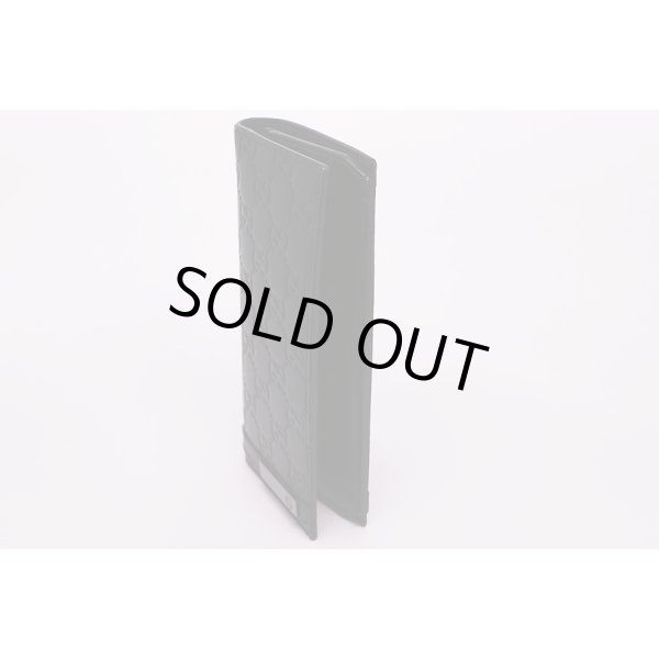 グッチ　シグネチャー ロングウォレット 414988・203887 ブラック　サイド