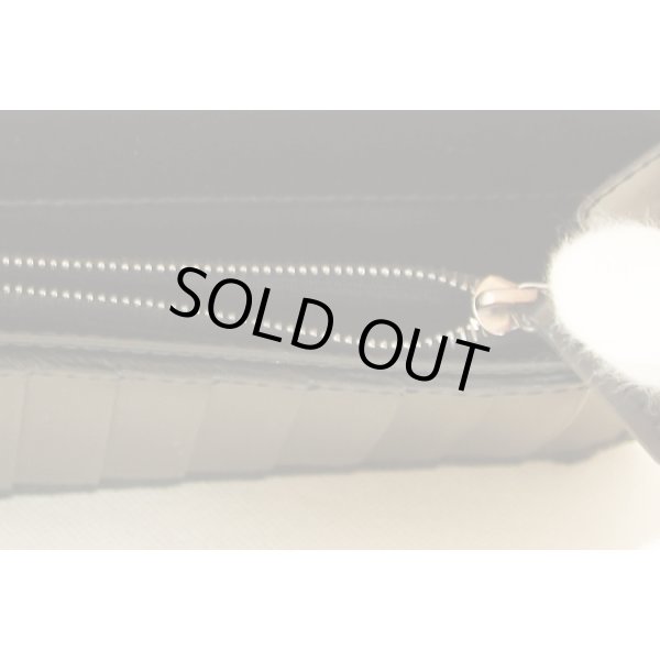 グッチ　シグネチャー ロングウォレット 414988・203887 ブラック　小銭入れ