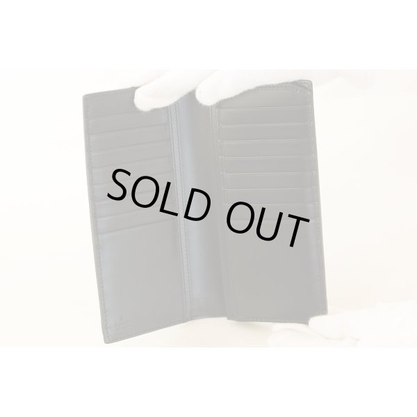 グッチ　シグネチャー ロングウォレット 414988・203887 ブラック　中身(1)