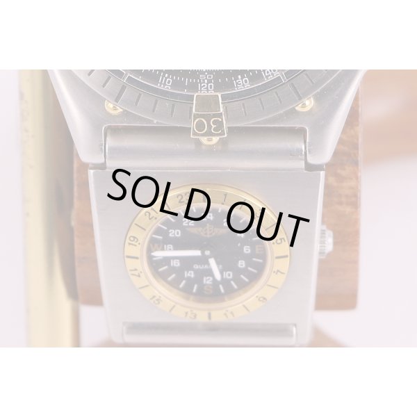 ブライトリング　クロノマット　81.950 UTC付ルーローブレス　黒文字盤　金インダイヤル