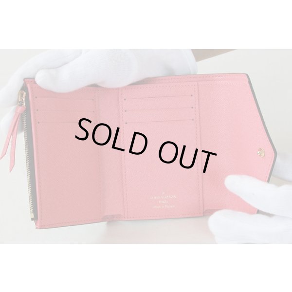 ルイ・ヴィトン　ポルトフォイユ・ヴィクトリーヌ M61707 ローズ　中身(1)