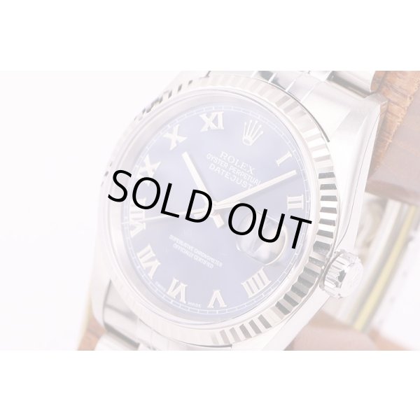 ロレックス　16234　U381281　青ローマン文字盤　サイド拡大