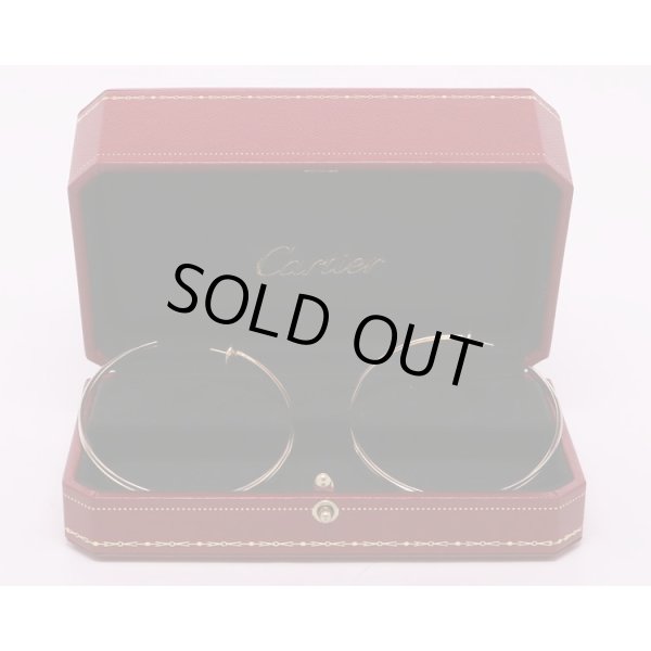 カルティエ　スリーゴールド トリニティフープピアス 17.00g　箱