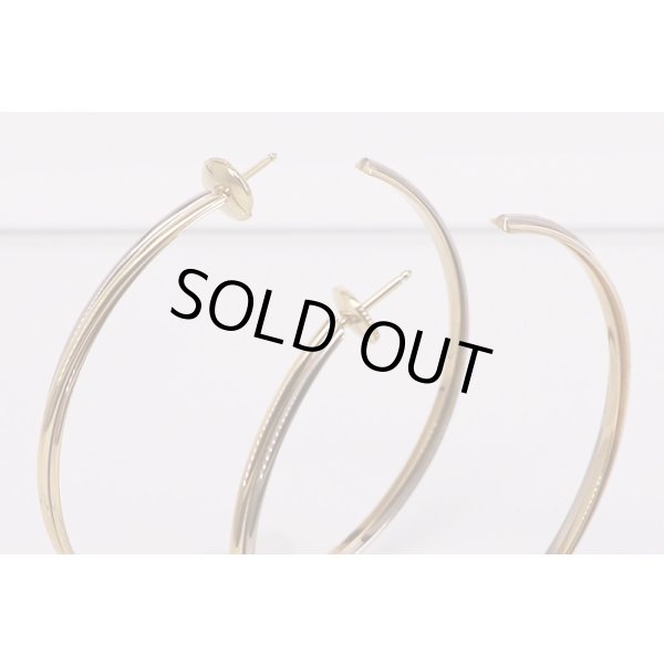 カルティエ　スリーゴールド トリニティフープピアス 17.00g