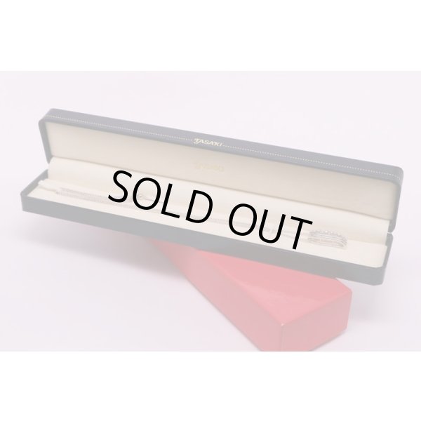 タサキ K18WG ダイアイリペンダントネックレス 0.16ct 5.90g 箱