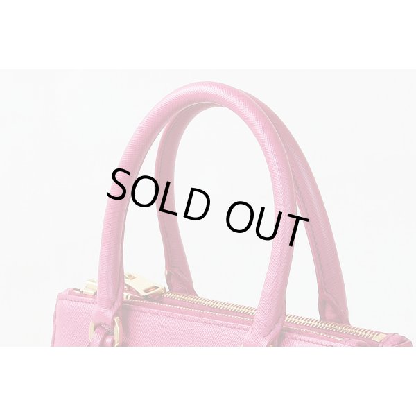 プラダ　2WAYハンドバック 1BA896 FUXIA/ピンク　サイド上部