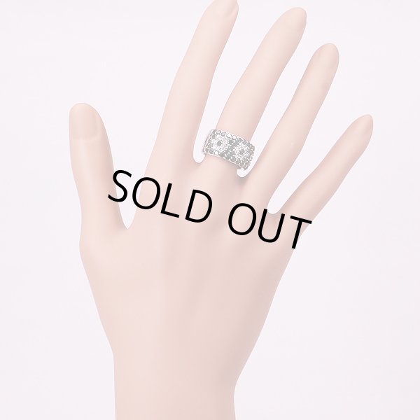 ポンテヴェキオ　K18WG ダイアイリリング 0.85ct 1.90ct 13.10g　装着イメージ