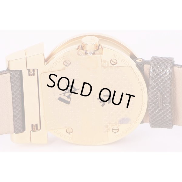 フェラガモ　ガンチーニ　FP5　茶文字盤　裏面拡大