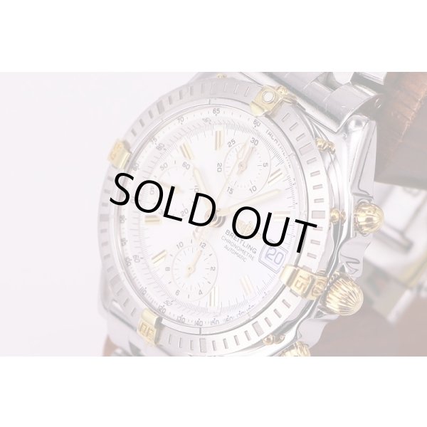 ブライトリング　クロノマット　ビコロ　B13352　白文字盤　サイド拡大