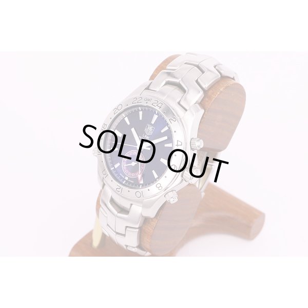 タグ・ホイヤー　リンク　GMT WJF2115 黒文字盤　サイド