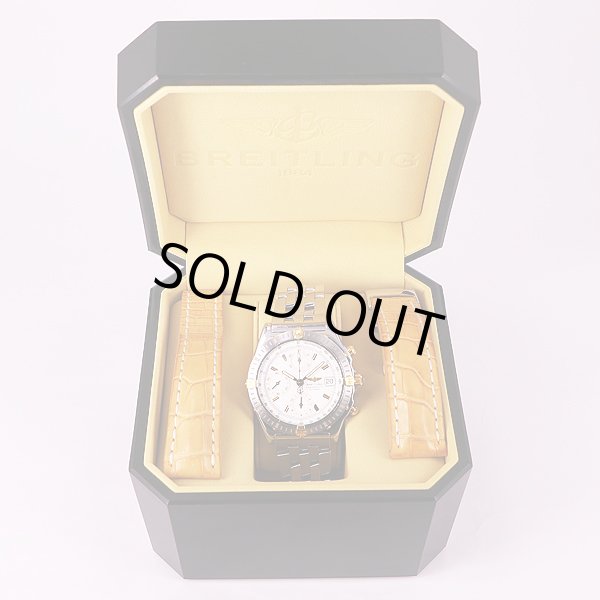 ブライトリング　クロノマット　ビコロ　B13352　白文字盤　箱