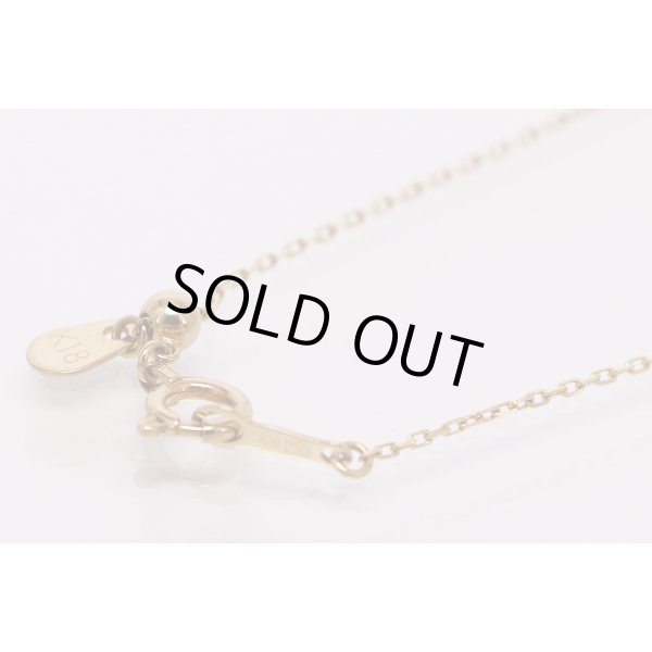 K18 ダイアイリペンダントネックレス 0.260ct 1.40g　留め具