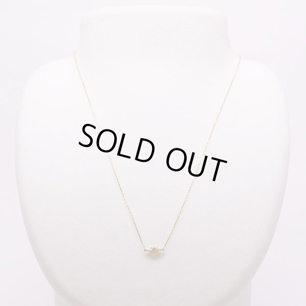 K18 ダイアイリペンダントネックレス 0.260ct 1.40g　装着イメージ