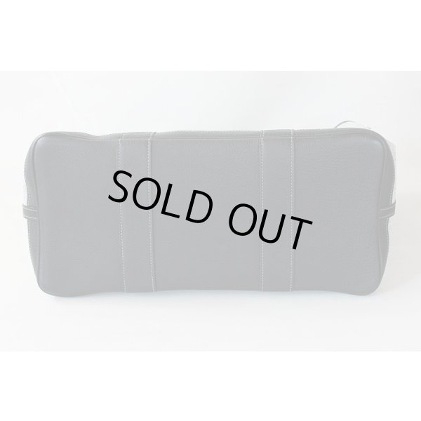 エルメス　ガーデンパーティPM グレー／ブラック／SIV金具　底