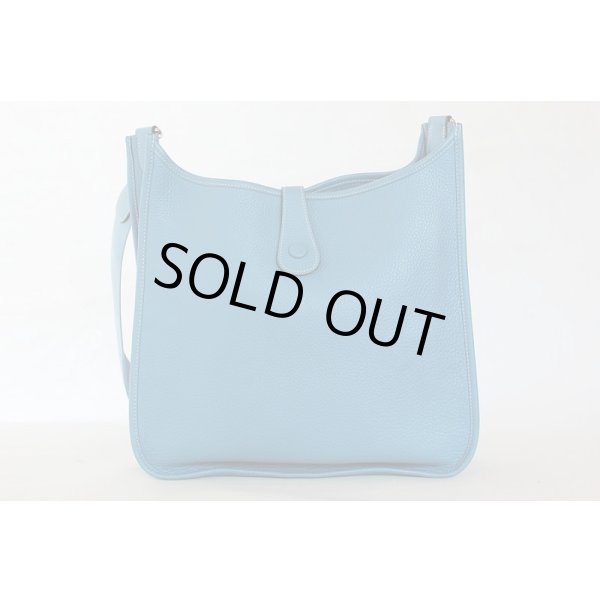 エルメス　エヴリン1 GM ブルージーン／SIV金具　裏面