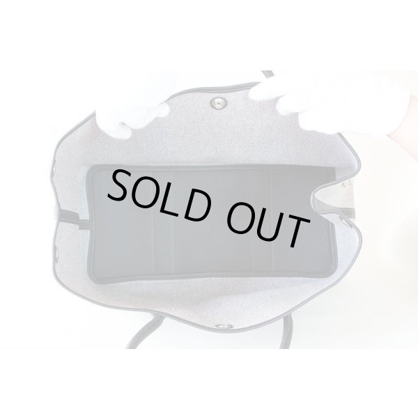 エルメス　ガーデンパーティPM グレー／ブラック／SIV金具　中身