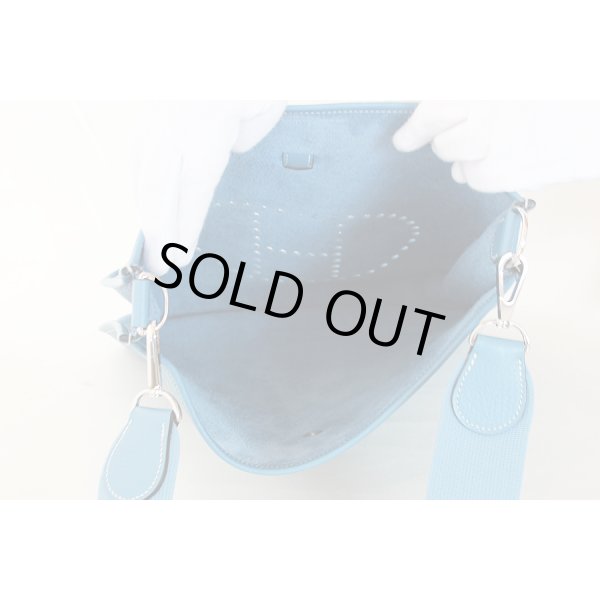 エルメス　エヴリン1 GM ブルージーン／SIV金具　中身