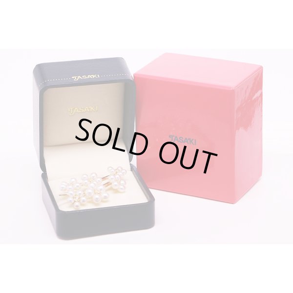 タサキ　K18 パールダイアイリブローチ 0.10ct 10.40g　箱