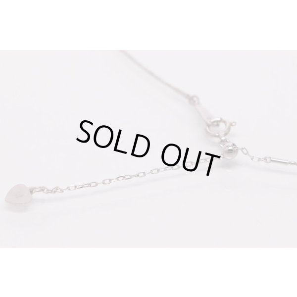 K18WG トルマリンダイアイリペンダントネックレス 11.20g　留め具