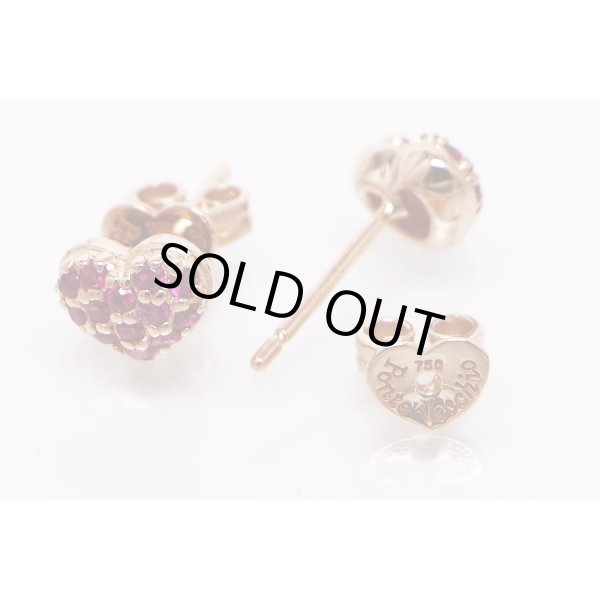 ポンテヴェキオ　K18PG ルビーダイアイリピアス 0.15ct*2 2.00g　外した状態(2)