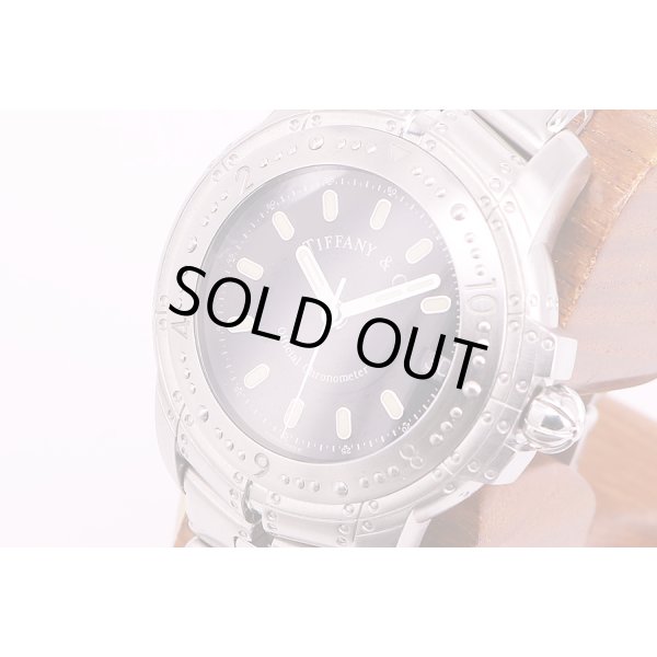 ティファニー　ストリーメリカ　黒文字盤　サイド拡大