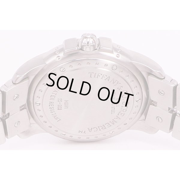 ティファニー　ストリーメリカ　黒文字盤　裏面拡大