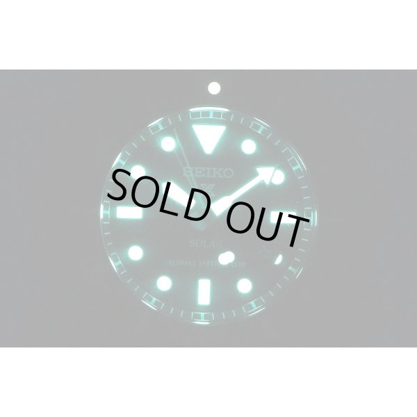 セイコー　プロスペックダイバーソーラー　SBDN029　黒文字盤　フリーメンズスポーツクラブ限定　ライト暗闇