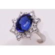 PT900 タンザナイトダイアイリリング 5.313ct 1.40ct 9.10g　サイド