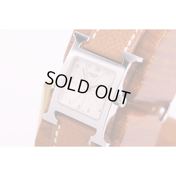 エルメス　オールアッシュ　HH1.210　白文字盤　サイド拡大