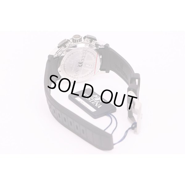 フェスティナ　クロノバイク　F169970 黒文字盤　ラバーベルト